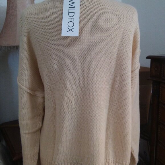 WILDFOX Whiskers "Carine" Kitty Cat Distressed Boho Pullover Sweater, si… - Picture 9 of 14